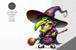 Halloween clipart, Witch clipart, Autumn clipart Product Image 1