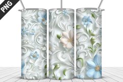 Flowers Tumbler Wrap | Sublimation Design | Tumbler PNG Product Image 1