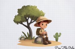 Watercolor Safari Adventure Clipart PNG Product Image 1