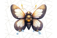 Vintage Steampunk Forest Animal PNG Clipart for Sublimation Product Image 2
