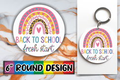 Heartfelt Circle Car Coasters, Back To School Product Image 1