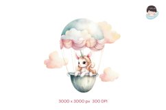 Cute Unicorns Clipart Watercolor Product Image 8