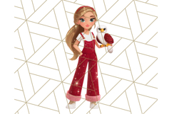 Patriotic Fashion Girl Clipart PNG for 4th of July Product Image 2