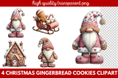 Christmas Gingerbread Cookies Clipart | Cute Holiday Cookie Product Image 1