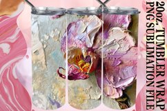 Sublimation Floral Beauty on Tumbler - Oil Paint Product Image 1