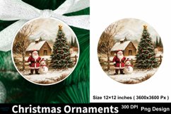 Christmas Ornaments PNG Round Sign PNG, Christmas Round Sign Product Image 1