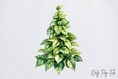 Cozy Christmas Houseplant Clipart PNG Product Image 1
