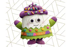 Colorful Halloween Clipart PNG, Cute Kids & Candy Clip Art Product Image 2