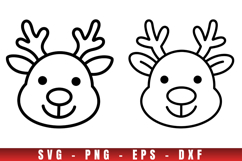 Christmas icon svg, icon png clipart, christmas outline svg Product Image 1
