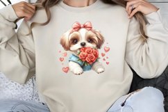 Valentine Dog Clipart PNG Product Image 1