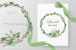 Kitchen utensils watercolor set. Cookbook. Country kitchen. Product Image 14