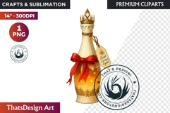 Christmas Winter Potion Bottles PNG, Magical Holiday Clipart Product Image 1