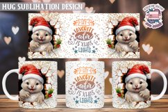 Christmas Mug Wrap Sublimation Funny Quote 3D Wall Animal Product Image 1