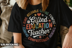 Teacher T-Shirt Sublimation PNG Bundle | 15 Designs Product Image 3