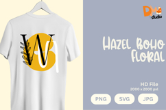 Hazel Boho Floral Monogram Product Image 1