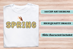 Springtime Alphabet png, letters doodle, springtime clipart Product Image 6