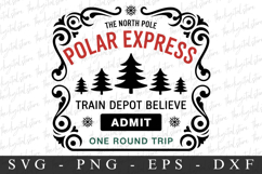 Polar Express Svg | Christmas svg Product Image 1