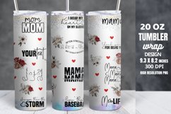 Mothers Day Tumbler Wrap 20 oz Skinny Tumbler Sublimation Product Image 1
