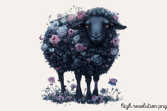 Gothic Pagan Spring Sublimation Clipart PNG Product Image 1