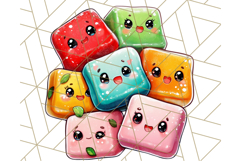 Sweet Treat Face PNG Clipart, Cute Kawaii Dessert Art Png Product Image 2