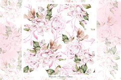 Hand Drawn Watercolor FLOWERS&amp;BIRDS Product Image 13