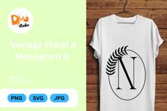 Vintage Floral Monogram Product Image 1