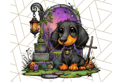 Enchanted Graveyard Halloween PNG Clipart Product Image 2