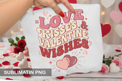 Love kisses Valentine - Valentine Sublimation PNG Design Product Image 1