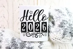 Hello 2026 Svg, New Years Svg, New Years Eve Svg, 2026 Svg. Product Image 10