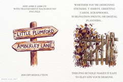 Autumn Countryside Journey Clipart Product Image 2