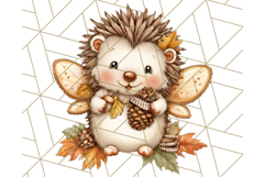 Fall Fairy Animal Clipart PNG, Woodland Creatures With Wings Product Image 2