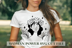 Woman Power SVG Design | Feminist SVG for Cricut&amp;Silhouette Product Image 1