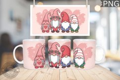 Valentine&#039;s Day Mug Wrap Design-Valentine Gnome Sublimation Product Image 1