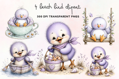 Beach Bird Clipart PNG Product Image 1