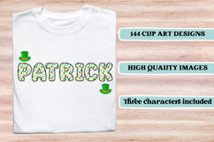 ST PATRICK Alphabet PNG Clipart, St Patrick letters doodle Product Image 6