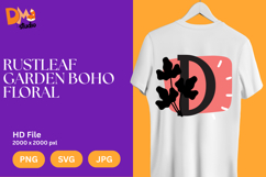 Rustleaf Garden Boho Floral Monogram Product Image 1