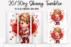 Valentine's Day Skinny Tumbler - Sublimation Tumbler Design Product Image 1