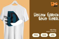 Hollow Garden Boho Floral Monogram Product Image 1