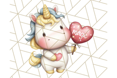 Cute Dessert Unicorn PNG Clipart with Cupcakes &amp; Candies Product Image 2