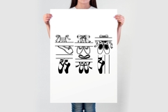 Ballet shoes svg, ballet slippers svg, ballerina monogram Product Image 6