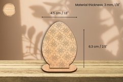 Coloring Easter Egg Laser Cut | Glowforge | SVG Product Image 3