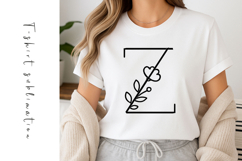 Alphabet, Letters, Monogram, Black flowers Product Image 1