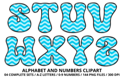 Summer Alphabet &amp; Numbers PNG Clipart Doodle Letters 300 DPI Product Image 4
