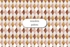 Watercolor Harlequin Seamless Pattern | Neutral Diamonds Product Image 1
