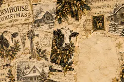 Farmhouse Christmas Junk Journal Pages Product Image 4
