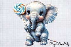 Lollipop Animals Clipart PNG Product Image 1
