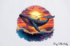 Whales Clipart design PNG Product Image 1