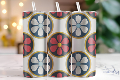 Floral Pattern Tumbler Wrap | Sublimation | Tumblers Product Image 1