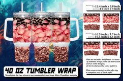 Glitzy Leopard Blossom Sublimation 40oz Product Image 1