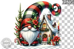 Christmas Gnome Sublimation - Clipart PNG Design Product Image 1